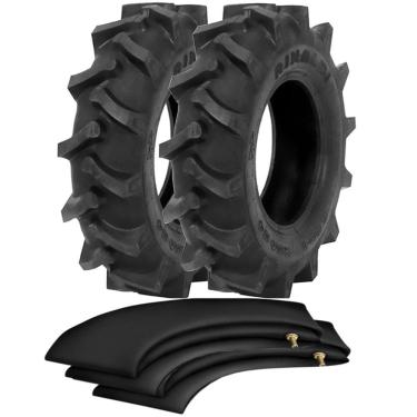 Imagem de Kit 2 Pneus Carreta De Implemento Tracionada 600-14 Rga 34 Rinaldi + Camaras