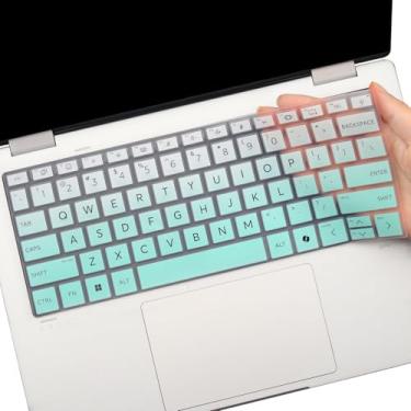Imagem de Capa de teclado para notebook HP EliteBook Ultra G1i 14 e laptop HP OmniBook Ultra Flip 2 em 1 Next Gen AI PC 35.6 cm 14t-fh000, 14-fh0047nr e 2024 HP Spectre x360 2-em-1 laptop 16 polegadas 16-aa