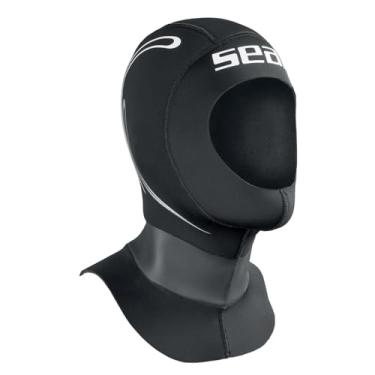 Imagem de Seac Tekno, capuz de neoprene de 5 mm para roupa de mergulho com sistema de ventilação de válvula de liberação de ar, para homens e mulheres, 2GG