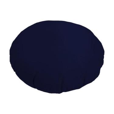 Imagem de Almofada Redonda em Veludo com Zíper Várias Cores - Díspar Design, Azu