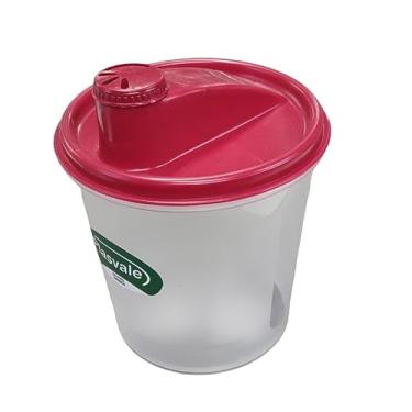 Imagem de Farinheira/Açucareira 900 ml Plasvale – Plástico Transparente, BPA Free