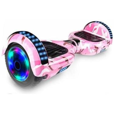 Imagem de Hoverboard Overboard Skate Elétrico Led Rosa Camuflado Nº29