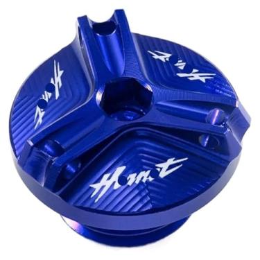 Imagem de Tampa de enchimento de óleo de motocicleta Tampa de tanque de fluido do reservatório de freio frontal compatível com Hornet 600 900 CB600F Hornet900 Hornet600 1998-2014 (C-azul)