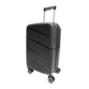 Imagem de Mala De Bordo 10Kg Polipropileno Inquebrável Preta Giratória