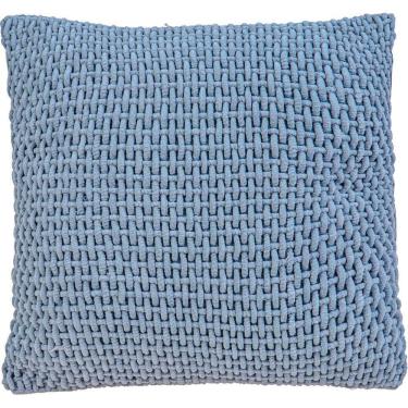 Imagem de Capa De Almofada Trama New Decorativa 45x45cm 90% Algodão Bruma Azul