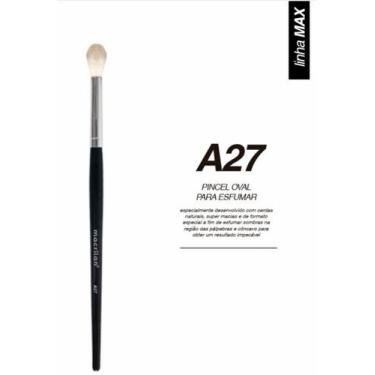 Imagem de Pincel Oval de Esfumar A27 - Macrilan - Ideal para Sombras - no-brand