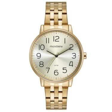 Imagem de Kit Relógio Feminino Dourado Mondaine Com Semi-joias 32599LPMKDE1K1