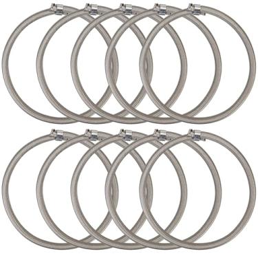 Imagem de 10 peças acessórios de trampolim corda elástica laços elásticos fivela de alumínio cordão elástico para lona dossel exercício fitness trampolim cinza