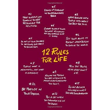 Imagem de 12 Rules of Life Blank College Rulled Notebook: ''Happy 18th Birthday'' Gift , Journal Gift, Diary , Appreciation Gift , Perfect Gift for 18 Year Old ... BurgundyCover - Matte Finish - Size 6 x 9