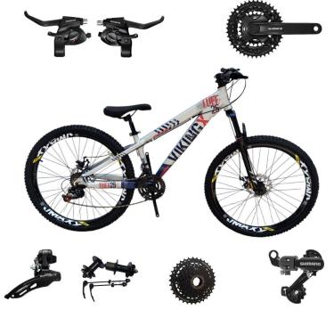 Imagem de Bicicleta 26 VikingX T25 24v Cubo K7 SHIMANO Freeride Pneu 26 Cravudo-Unissex