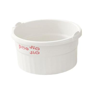 Imagem de KiBcsLic Banheira para pés, balde para imersão dos pés, resistente e leve, lavatório para relaxamento, imersão dos pés, unhas pés e tornozelos, Branco, S