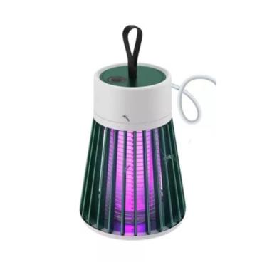 Imagem de Luminaria Mata Mosquito Eletrica, Armadilha Repelente de Pernilongo com Luz Ultravioleta, Lampada de Choque para Combate a Dengue, Proteção Portátil Contra Inseto, LED USB com Luz UV Anti Mosca