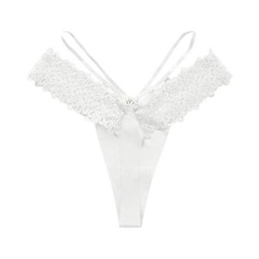 Imagem de Calcinha Sexy De Renda Com Cintura Baixa Para Mulheres, Lingerie Sem C
