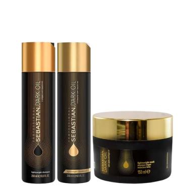 Imagem de KIT SEBASTIAN PROFESSIONAL DARK OIL - SH 250 ML + COND 250 ML + MÁS 150 ML