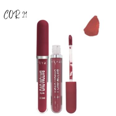 Imagem de Batom LÍquido Matte Ovo Alta Fixação Pigmentação Vivai 2,5ml (Cor21)