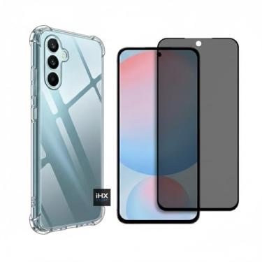 Imagem de [KIT] Capa Capinha Anti-Impacto Premium Transparente + Película de Cerâmica 9D ou Privacidade 3D para Samsung S24 FE (Capa + Película de Privacidade 3D)