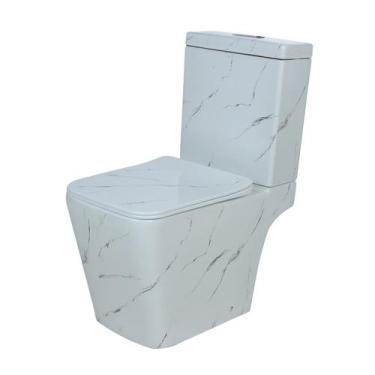 Imagem de Vaso Sanitário Confort Plus Marmorado - Caixa Acoplada - Smart Norte