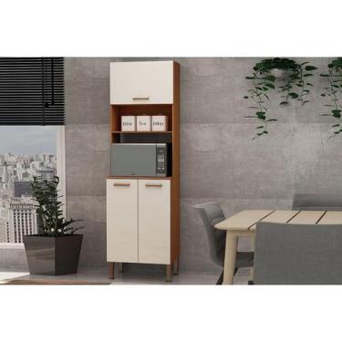 Imagem de Paneleiro de Cozinha Essência c/ 3 Portas 60cm Freijo/White Laca - Gen