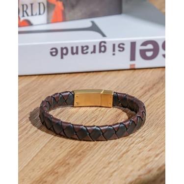 Imagem de Pulseira masculina de aço inoxidável com flor militar prata, Ordinary Weave, Metal, Sem Pedra Preciosa