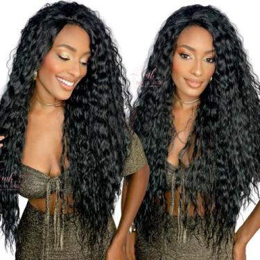 Imagem de Front Lace Cacheada Longa Identica Ao Humano 75cm Premium - Mhair