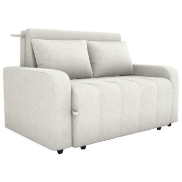 Imagem de Sofa Cama 2 Lugares 138 Cm Amora Tecido Boucle F492 Milani Store Natur