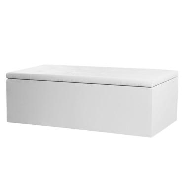 Imagem de Calçadeira Recamier Baú Queen 1,60m Berlim Corano - Pallazio Branco