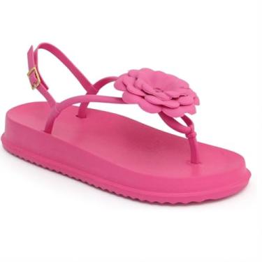 Imagem de Sandália Feminina Flor Nuvem | Leve, Confortável e Antiderrapante (Pink, BR, Adulto, Faixa Numérico, 33, 34)