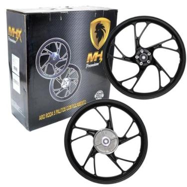 Imagem de Par de Liga Leve Rodas 5 Palitos Fan-Titan 150/Start 160/Cargo 160 - M