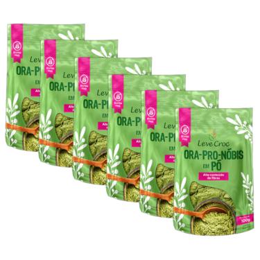 Imagem de Kit 6X: Óra-Pro-Nóbis em Pó Sem Glúten Leve Croc 100g