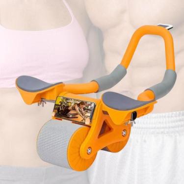 Imagem de IWMABRU Roda de Exercício Abdominal Dupla  Suporte Celular e Timer Dig