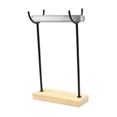 Imagem de APLVFFZH Suporte de Selenita para Pulseiras, Relógios E Colares, Organizador de Joias para Mulheres, Ideal para Guardar Elásticos de Cabelo, Penteadeiras E Out, Preto Altura 20cm