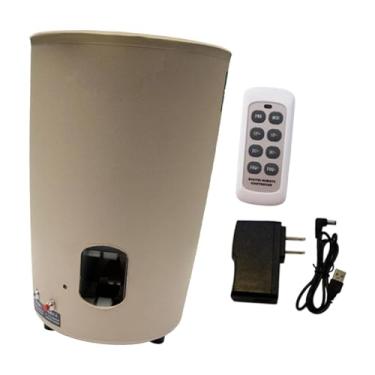 Imagem de oshhni Robô de tênis de mesa portátil, máquina automática de bolas para treino, bolas de saque com loop, para treinamento individual, Cor Cáqui
