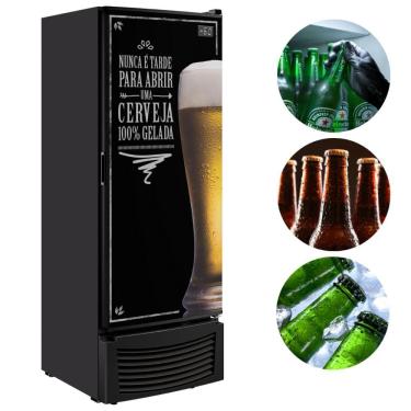 Imagem de Cervejeira Vertical Conservador 402 Litros Frost Free Porta Cega Adesivada VCFC406C Fricon