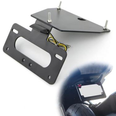 Imagem de Xitomer ZX 14R Eliminador de para-lama para KAWASAKI ZX-14 / ZX 14R 2006-2020 / ZZR1400 2011-2020, com luz de placa de LED