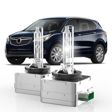 Imagem de OUHAIMOTOR Apto para lâmpadas de xenon Buick Enclave Envision Lacrosse Regal D3S HID 2014 2015 2016 2017 2018, 350% de brilho, lâmpada de feixe alto e baixo, branco brilhante 6000K, plug-n-play