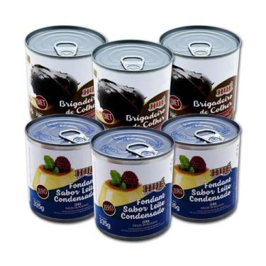 Imagem de Misto leite condensado e brigadeiro de colher hue - kit 6 unidades
