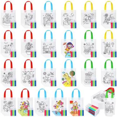 Imagem de Bolsas de guloseimas para colorir Chunful para festa de aniversário in