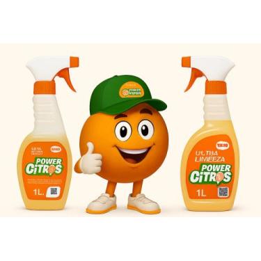 Imagem de 2 Unidades de Power Citros - Desengordurantes Cozinha Churrasqueira 1l