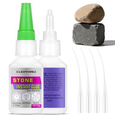 Imagem de Stone Glue ClenyMagi, pacote com 2 adesivos fortes de secagem rápida
