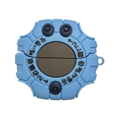 Imagem de GUAYQAT Capa de fone de ouvido para Samsung Galaxy Buds3 FE (2025)/Buds 3 (2024)/Buds 3 Pro (2024), linda capa de silicone com design Digimon Monster Digivice