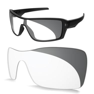 Imagem de Biyxpiv Lentes de substituição de 1,5 mm compatíveis com óculos de sol Oakley Ridgeline OO9419, antirriscos, Cinza fotocrômico
