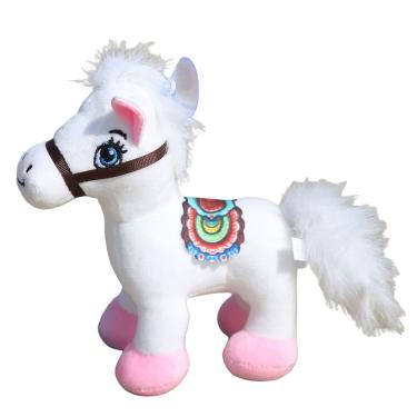 Imagem de Chaveiro Plush Pony White Horse 17 cm com ventosa