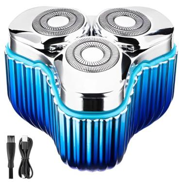 Imagem de Barbeador elétrico portátil recarregável para homens, liga de zinco, à prova d'água Ipx7, design mini para cuidados rápidos