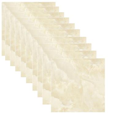 Imagem de Placa Adesiva Marmore 3D Kit 10 uni Papel de Parede Autocolante Reforma Obra Reparo Ambiente Cozinha Banheiro Casa