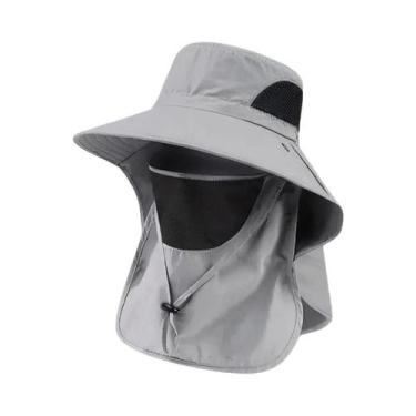 Imagem de Chapéu Balde Unissex com Proteção UV e Aba para o Pescoço - Ideal para