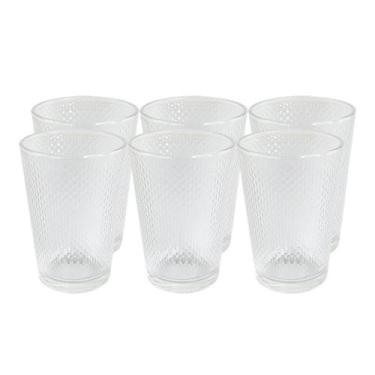 Imagem de Kit 6 Copos De Vidro 200Ml Arizona Transparente - Praticasa