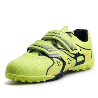 Imagem de MiFeloo Chuteira de futebol infantil para uso ao ar livre para crianças pequenas/meninos grandes e meninas, Amarelo, 14