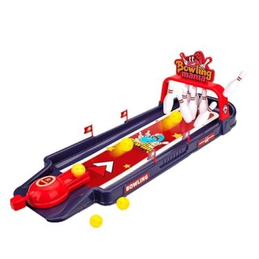 Imagem de Conjunto de boliche para crianças de 8 a 12 anos, Conjunto de boliche infantil - Jogo de boliche com decoração de mesa engraçada,Jogos de mesa, pequeno conjunto de boliche para homens, mulheres, crian