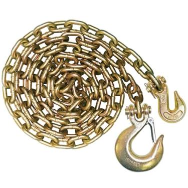 Imagem de VULCAN Corrente de fichário com ganchos para agarrar e estilingue - Grau 70 de serviço padrão - 0,9 cm x 10 cm - Carga de trabalho segura de 3 kg