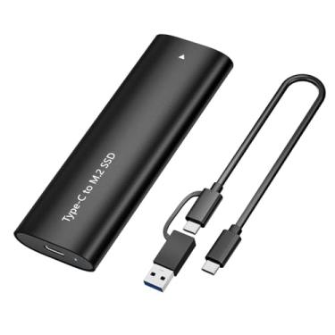 Imagem de Gabinete SSD M.2 NVME, adaptador USB 3.2 Gen 2 (10 Gbps) para NVME sem ferramentas com dissipador de calor